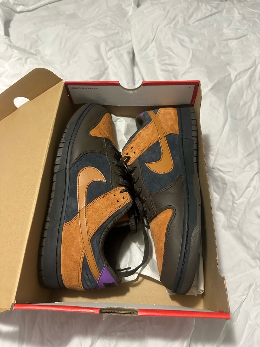 Nike Men's Low-Top Sneakers in Brown, Orange, Navy & Purple